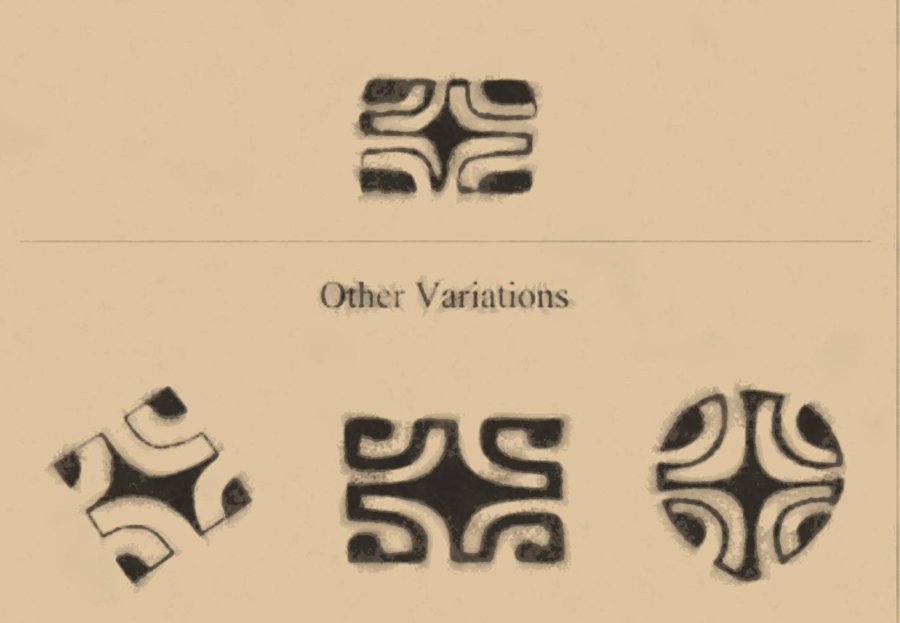 Marquesan Cross Polynesian tattoo motif icon