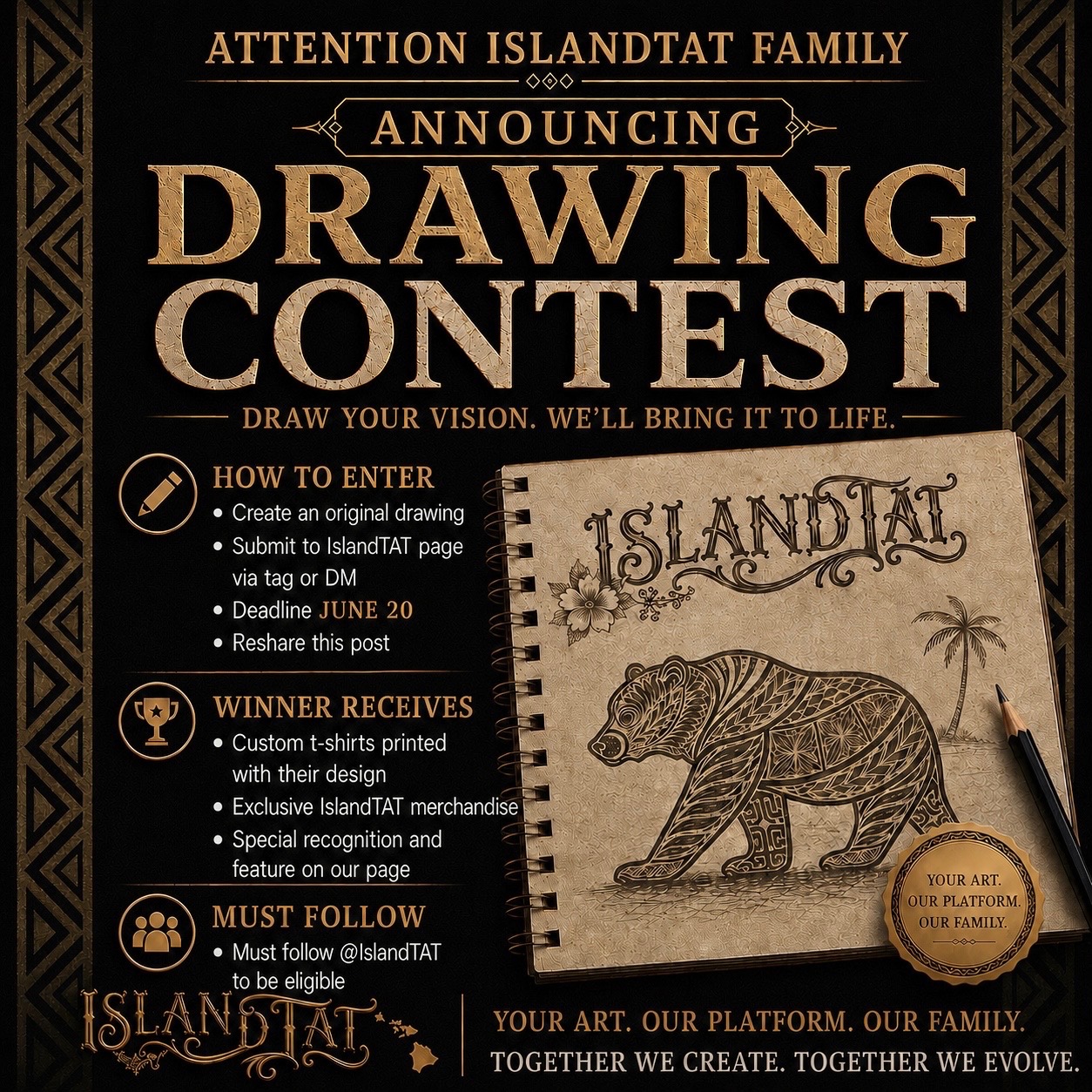 IslandTAT Drawing Contest banner