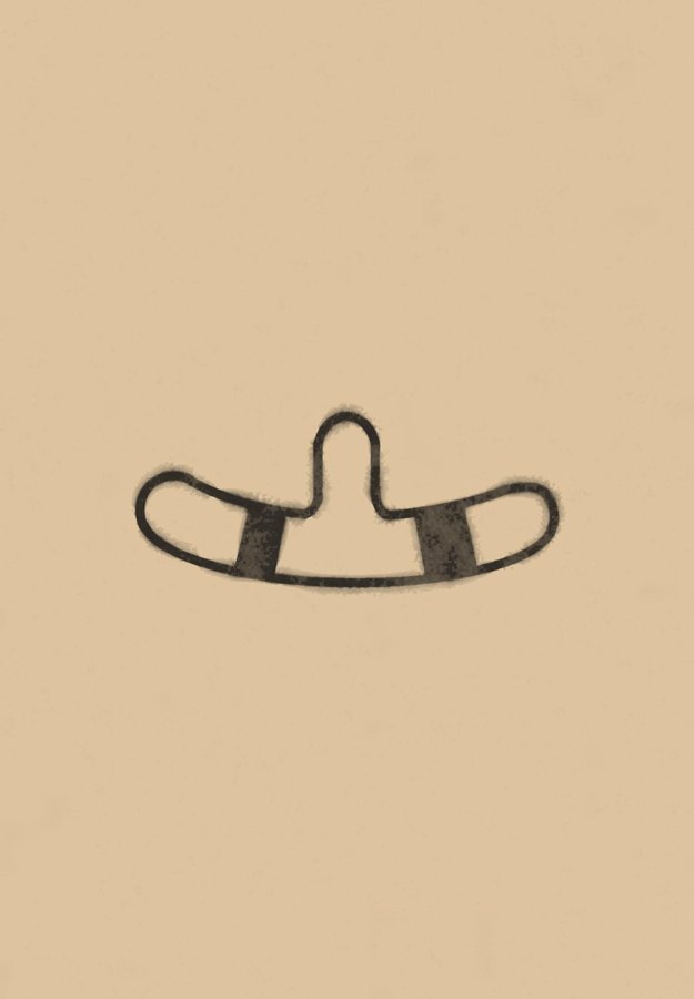 Roots of the Pandanus Polynesian tattoo motif icon