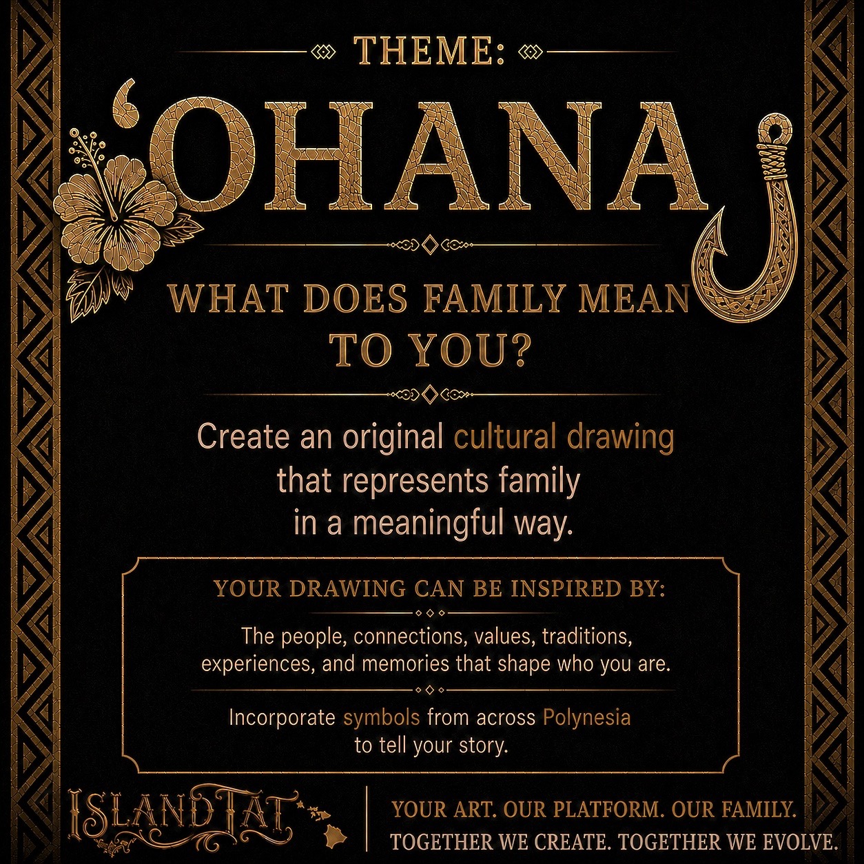 Drawing Contest theme — 'Ohana. What does family mean to you?