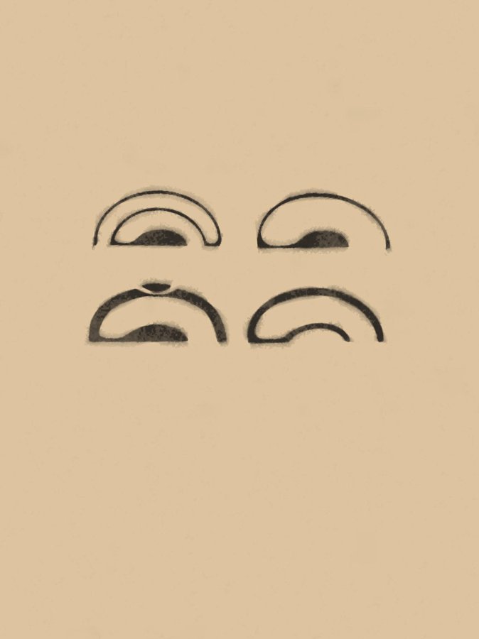 Tiki Eye Polynesian tattoo motif icon