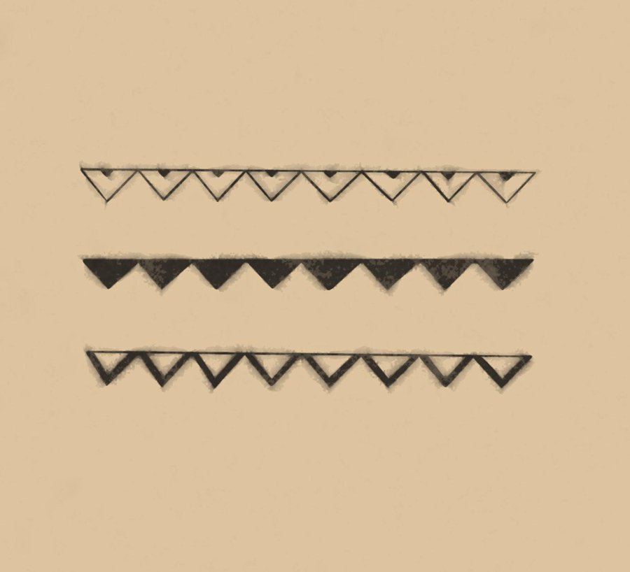 Teeth Polynesian tattoo motif icon