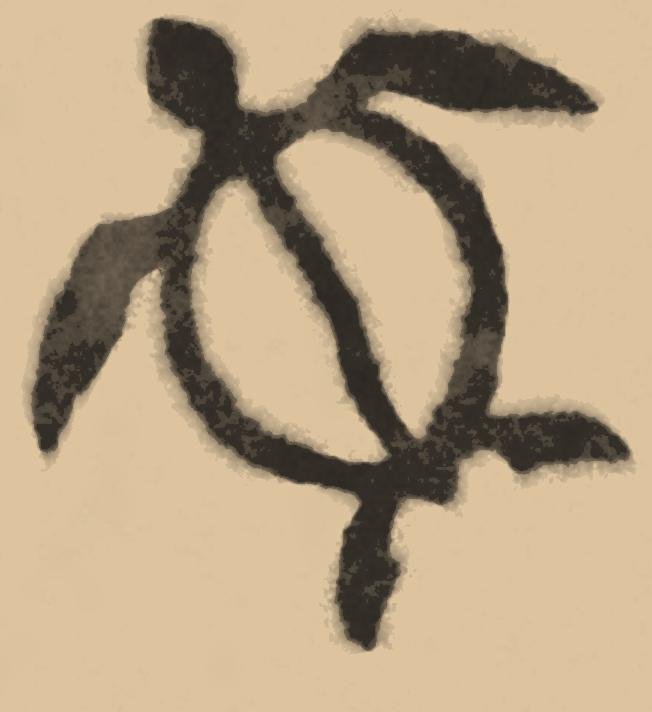 Honu (Turtle) Polynesian tattoo motif illustration — Hawaiian tradition
