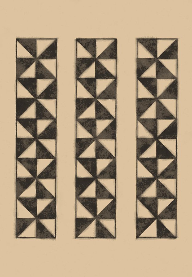 Manulua Polynesian tattoo motif illustration — Pan-Polynesian tradition