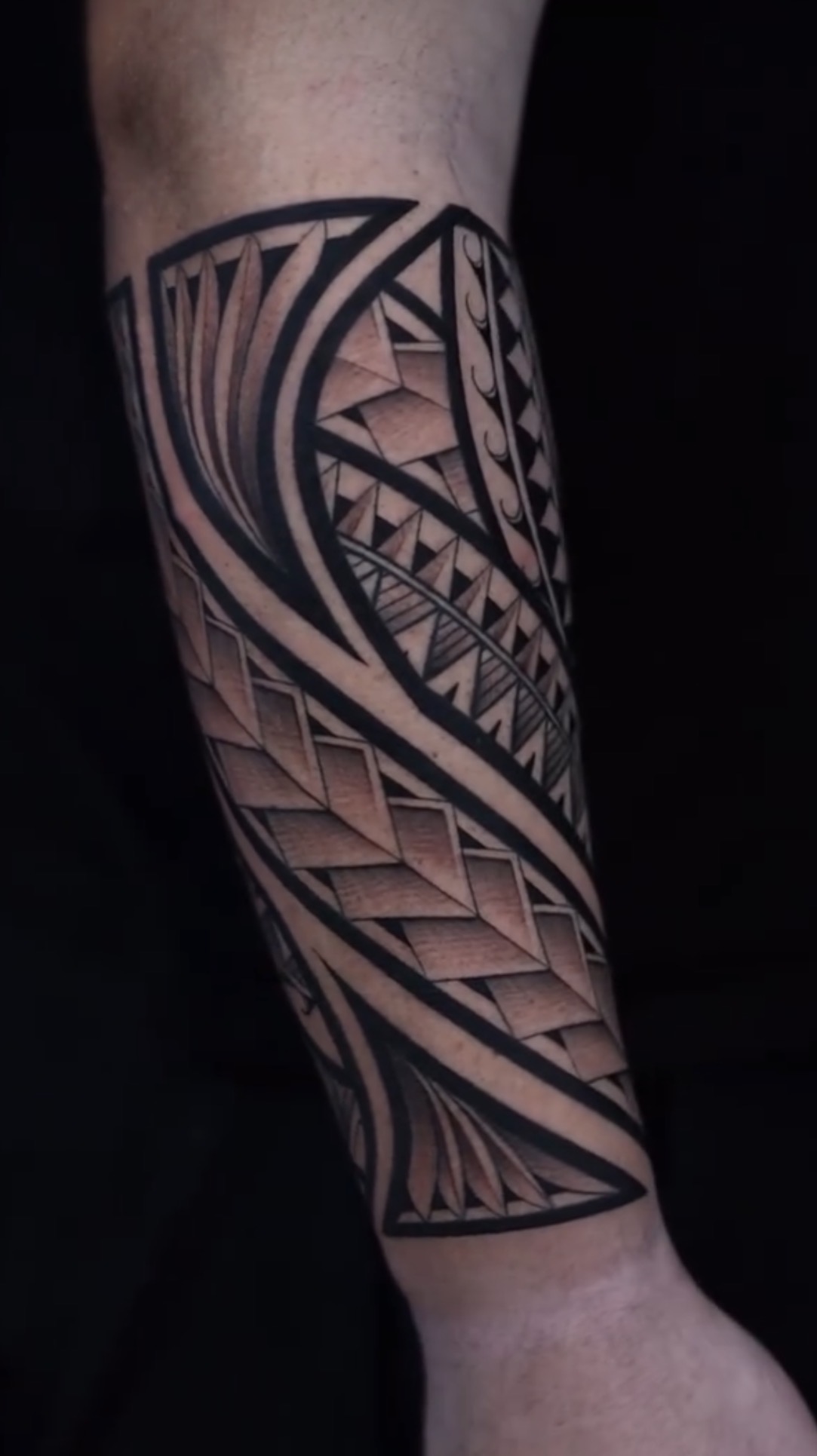 Polynesian forearm tattoo by Maddy Tellez – IslandTAT San Diego