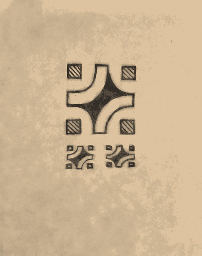 Woman's Belly (Womb) Polynesian tattoo motif icon